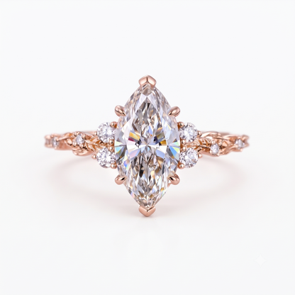 engagement marquise diamond ring​

