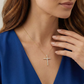 0.12 CT Diamond Cross Necklace - Easy & Classic