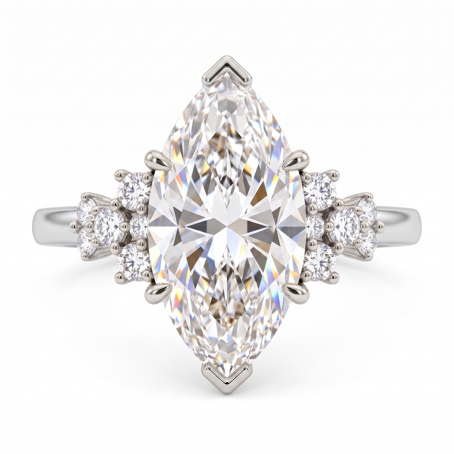 marquise gold engagement ring​

