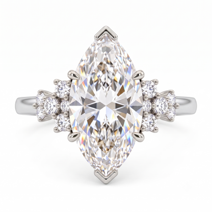 marquise gold engagement ring​

