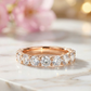 1.30 Ct Round Cut Lab-Grown Diamond Wedding Band – 14K Gold
