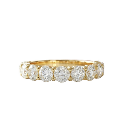 1.30 Ct Round Cut Lab-Grown Diamond Wedding Band – 14K Gold