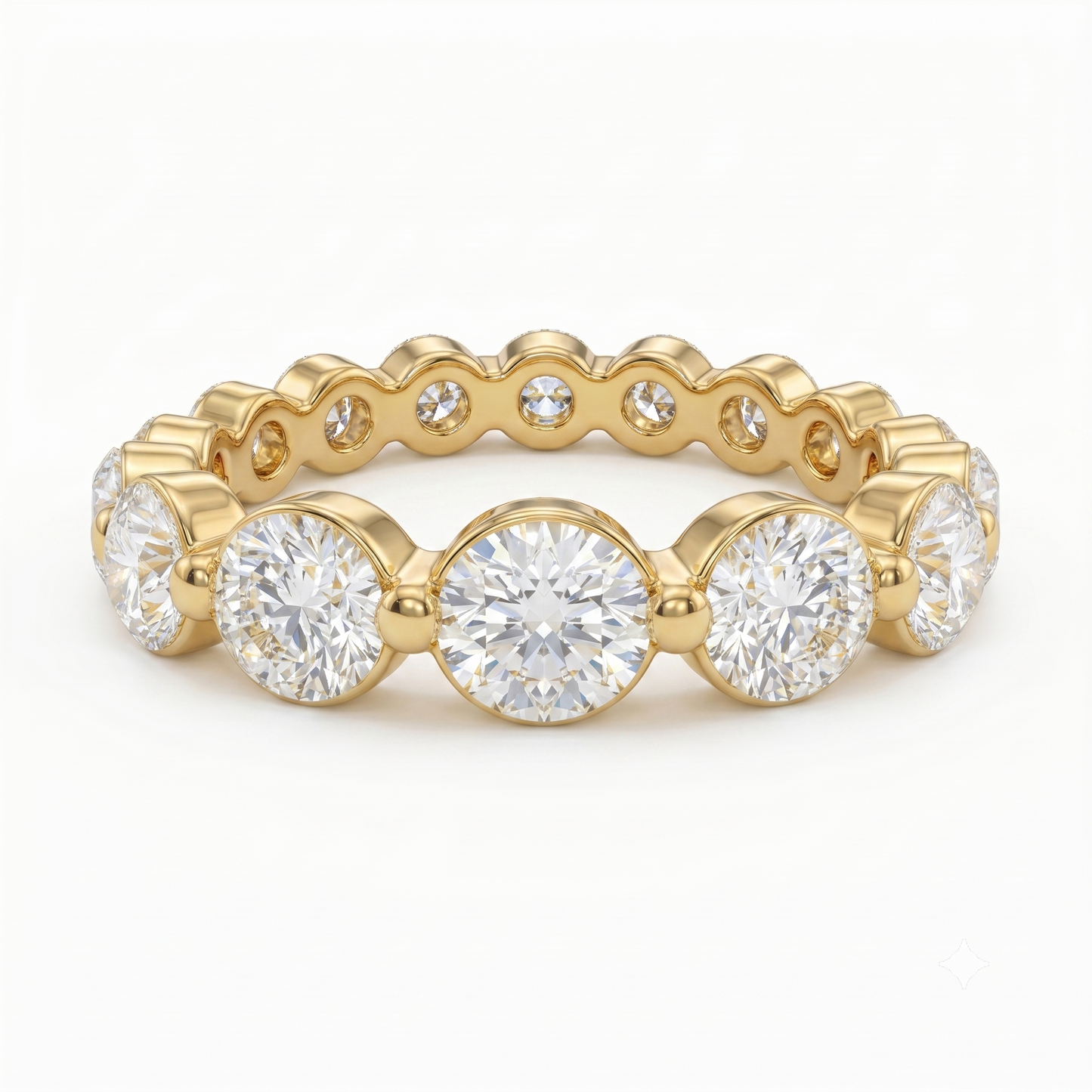1.20ct Lab Grown Diamond Eternity Ring, Round Diamond Wedding Band