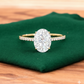 2.680 ct Oval Shaped Lab Grown Diamond Engagement Ring