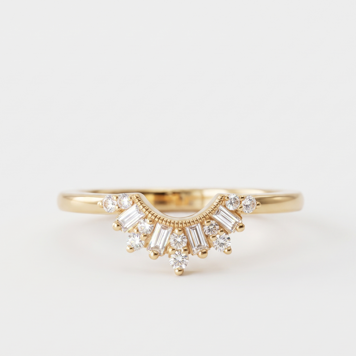 anniversary bands with baguettes​

