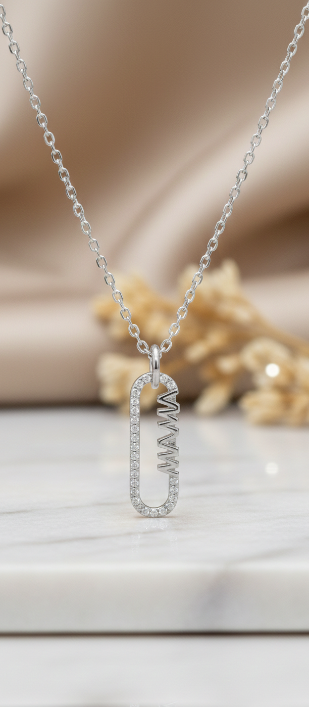 0.100 Ct Mama Lab-Grown Diamond Necklace