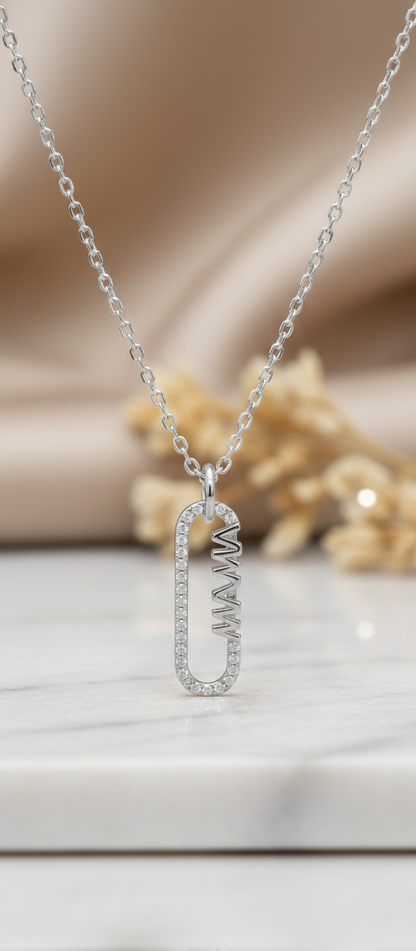 0.100 Ct Mama Lab-Grown Diamond Necklace