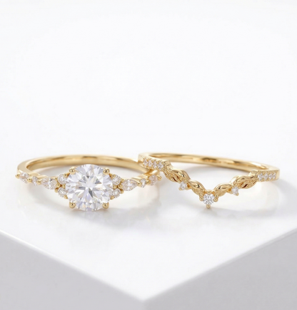 round cut engagement rings