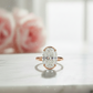 1.50CT Oval Cut Lab-Grown Engagement Ring – 14K Gold Solitaire Ring