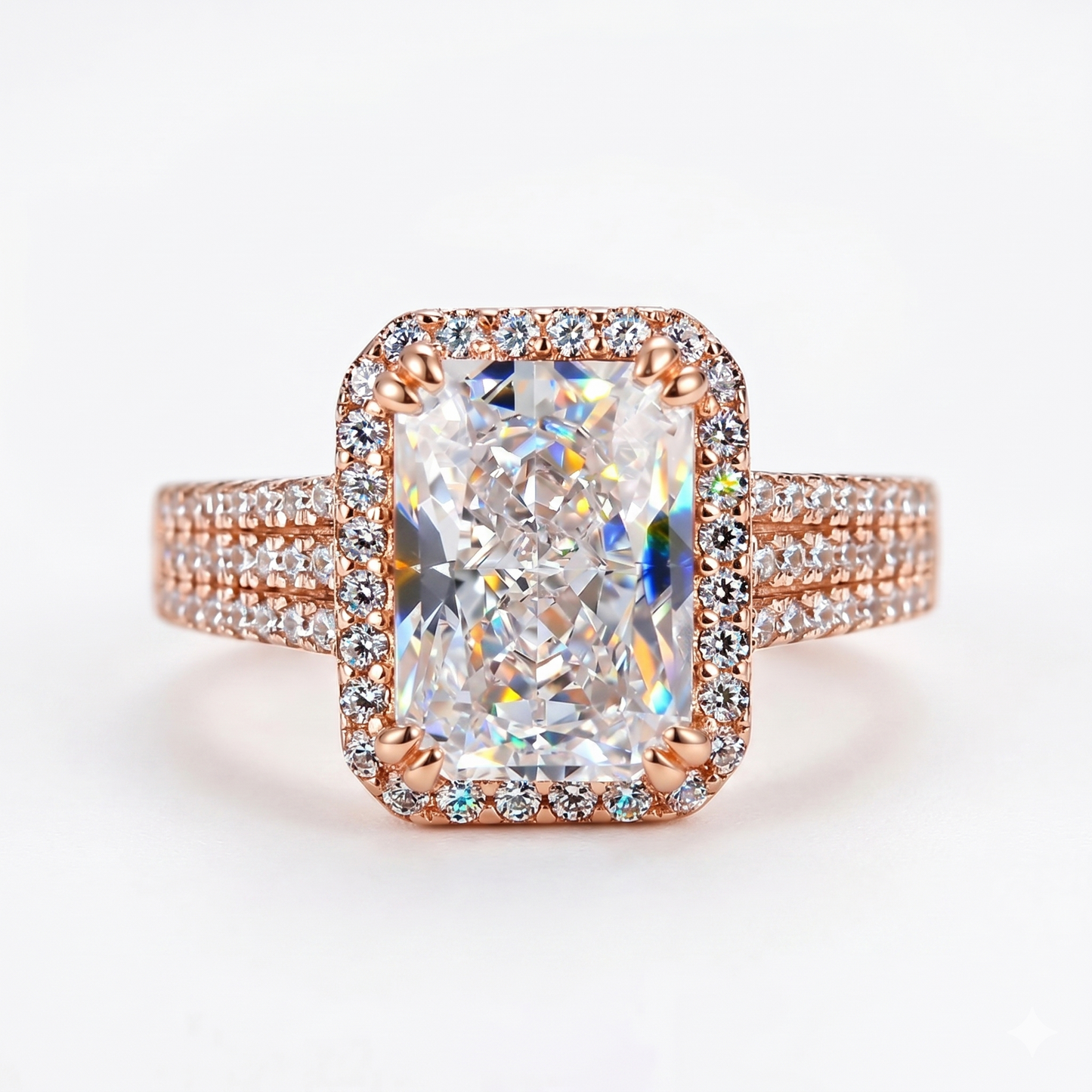 3ct Radiant Cut Lab-Grown Engagement Ring