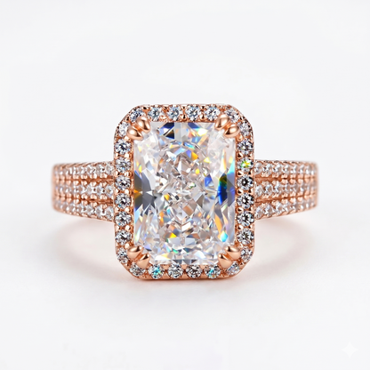 3ct Radiant Cut Lab-Grown Engagement Ring