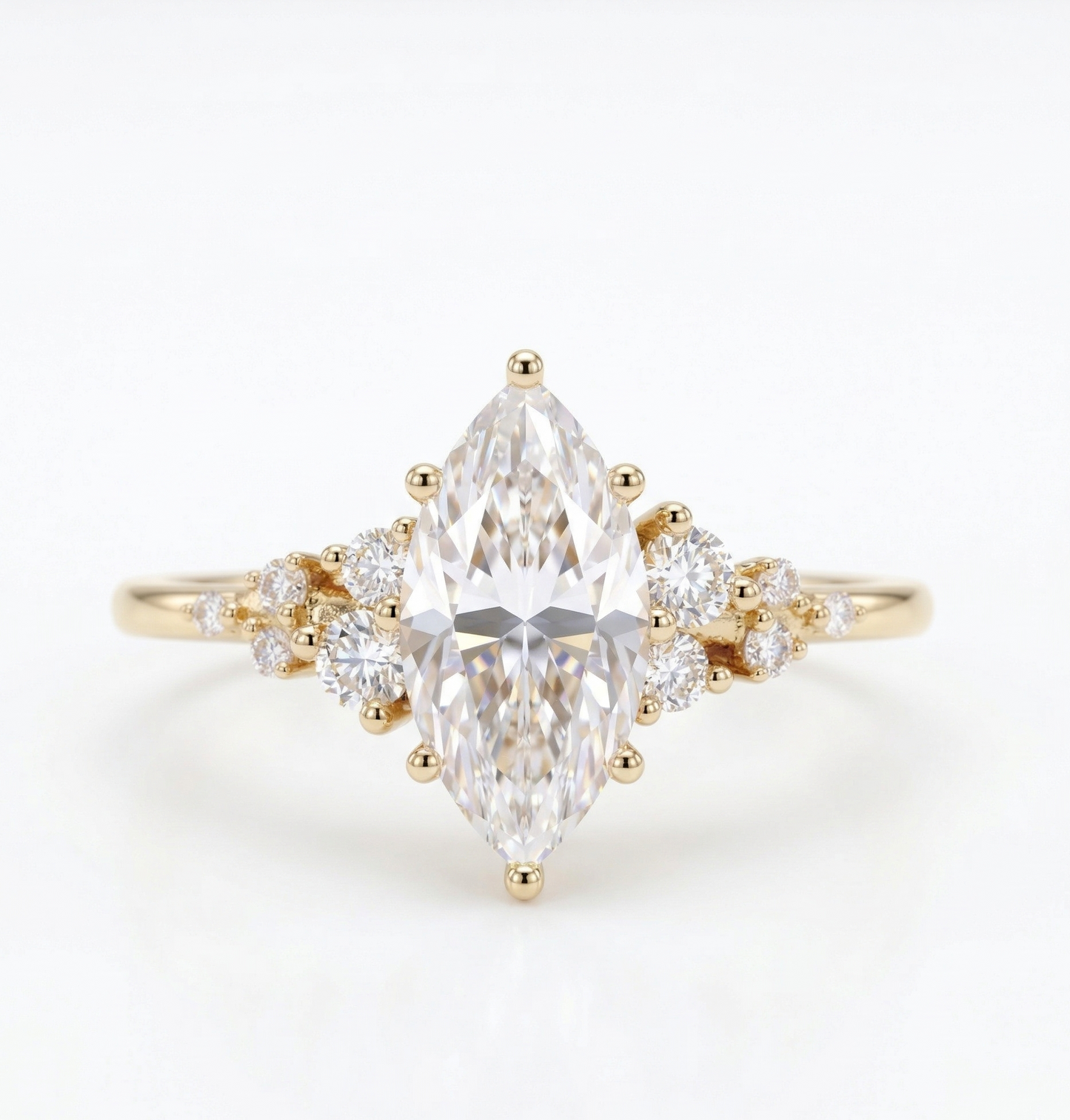 marquise solitaire diamond ring​


