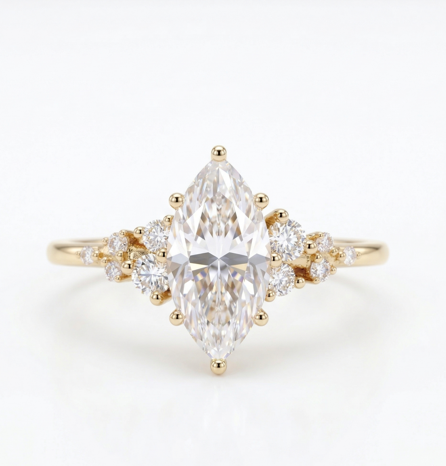 marquise solitaire diamond ring​

