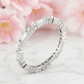 0.75 Ct Round & Baguette Lab Diamond Eternity Band – 14K Gold