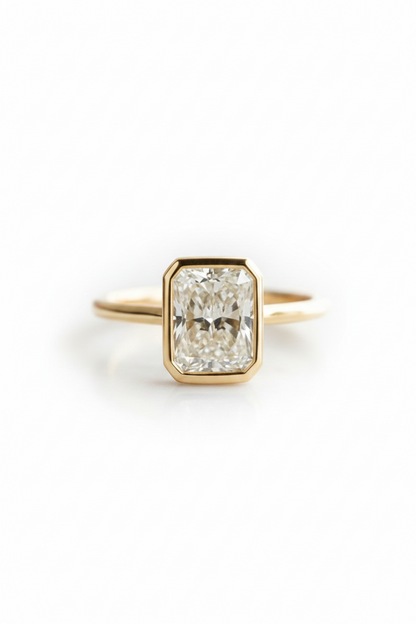 3.00ct Radiant Cut Lab-Grown Solitaire Ring