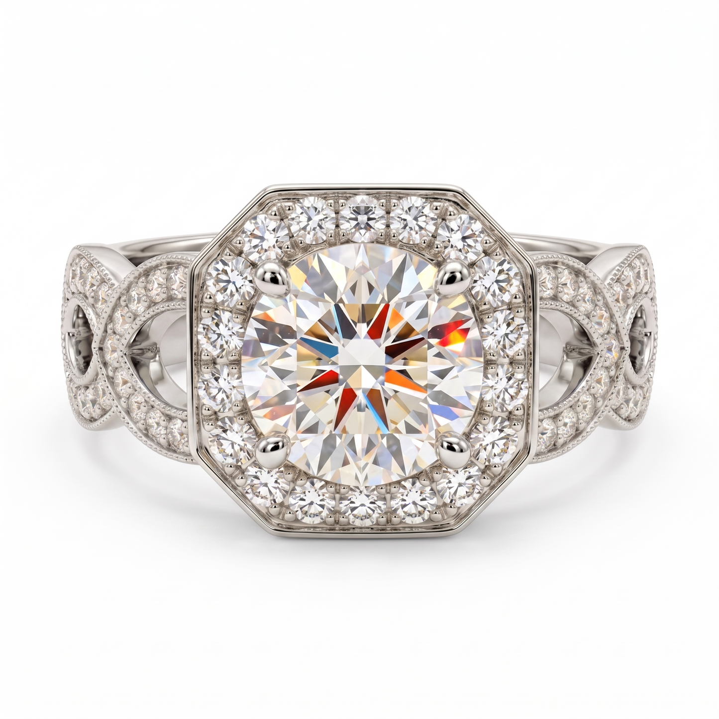 2.00ct Round Cut Lab-Grown Engagement Ring