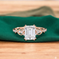 1.80ct Emerald Cut Lab Grown Diamond Engagement Ring