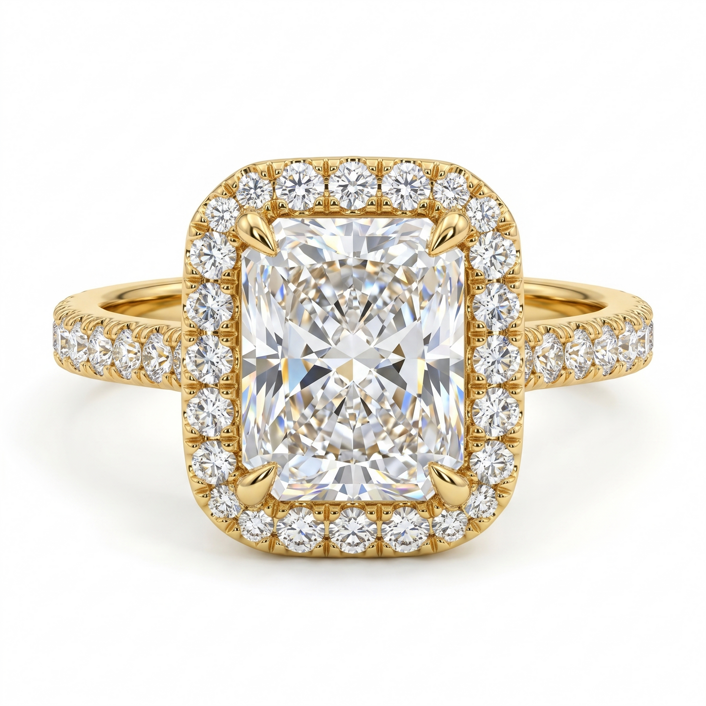 2.00tw Radiant cut Lab-Grown engagement ring