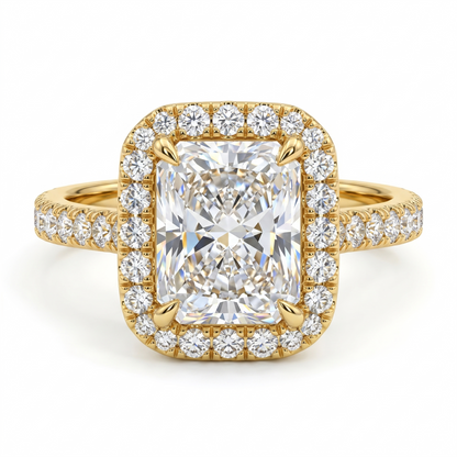 2.00tw Radiant cut Lab-Grown engagement ring