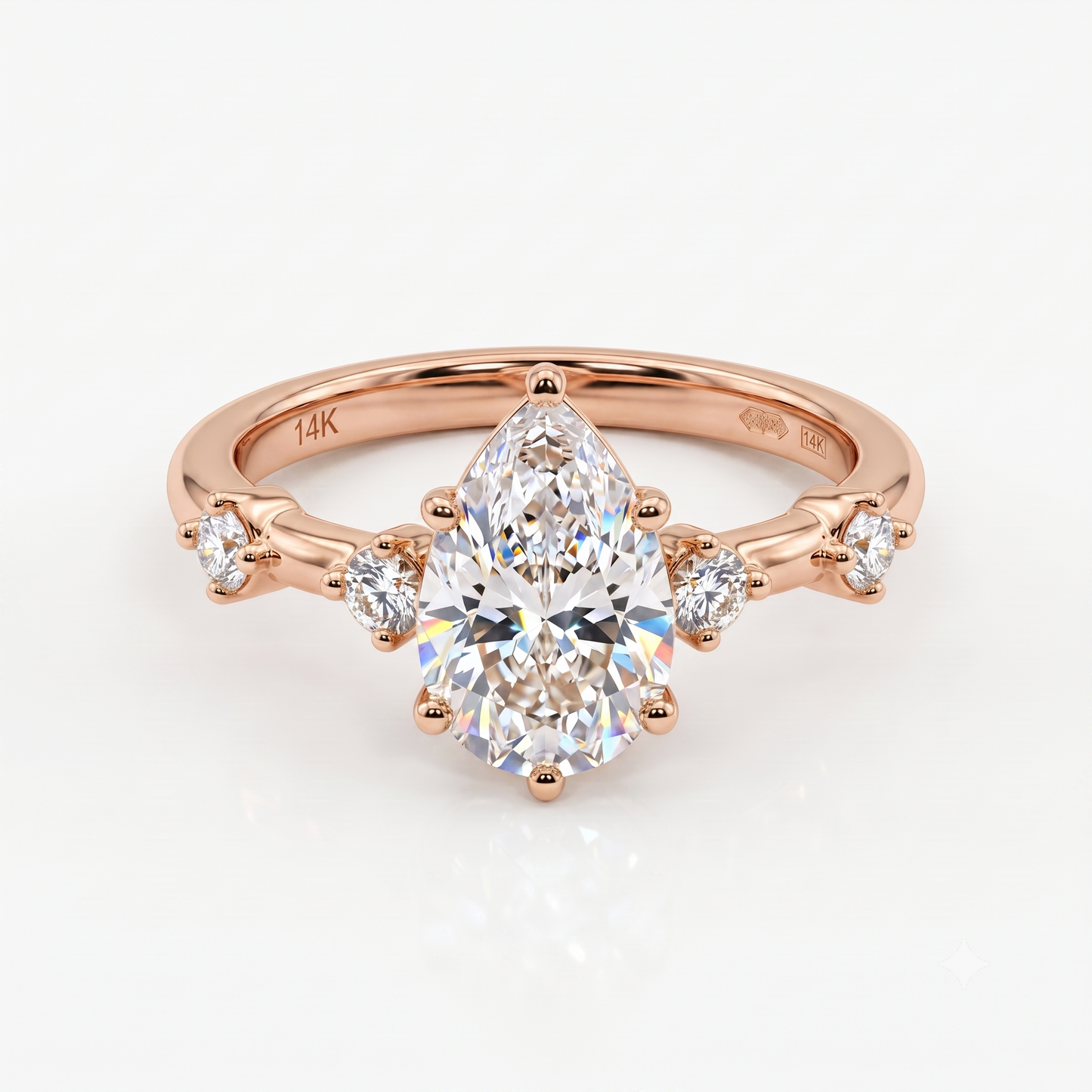 1.50 Carat Pear Cut Lab-Grown Engagement Ring