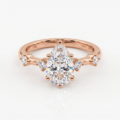 1.50 Carat Pear Cut Lab-Grown Engagement Ring