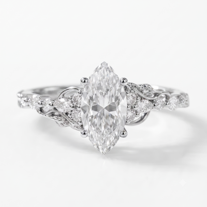 1.21 Ct Lab Grown Marquise Diamond Ring