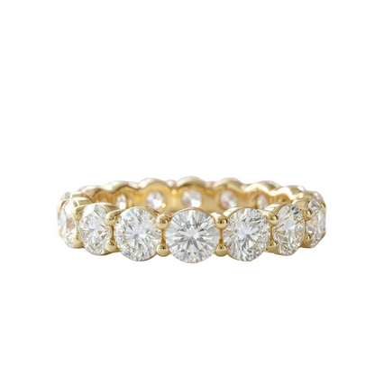 1.80 Ct Round Cut Lab-Grown Diamond Wedding Band – Gold