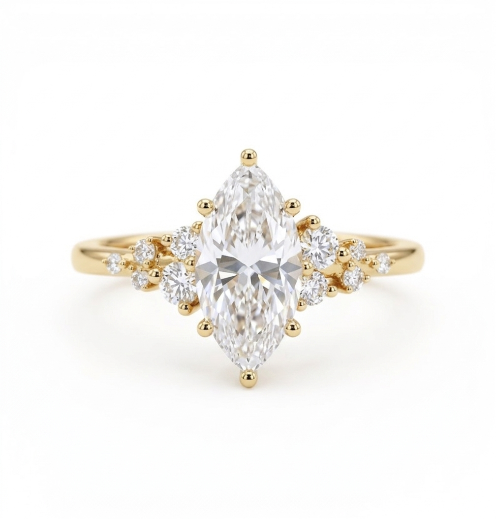 marquise diamond ring engagement​

