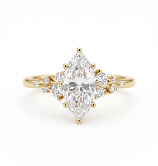 marquise diamond ring engagement​

