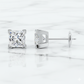 2.00ct Princess Cut Lab Grown Diamond Stud Earrings