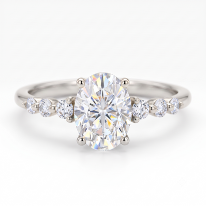 oval shaped engagement ring​

