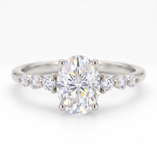oval shaped engagement ring​

