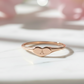Custom Initial Heart Ring – 14K Gold Personalized Band