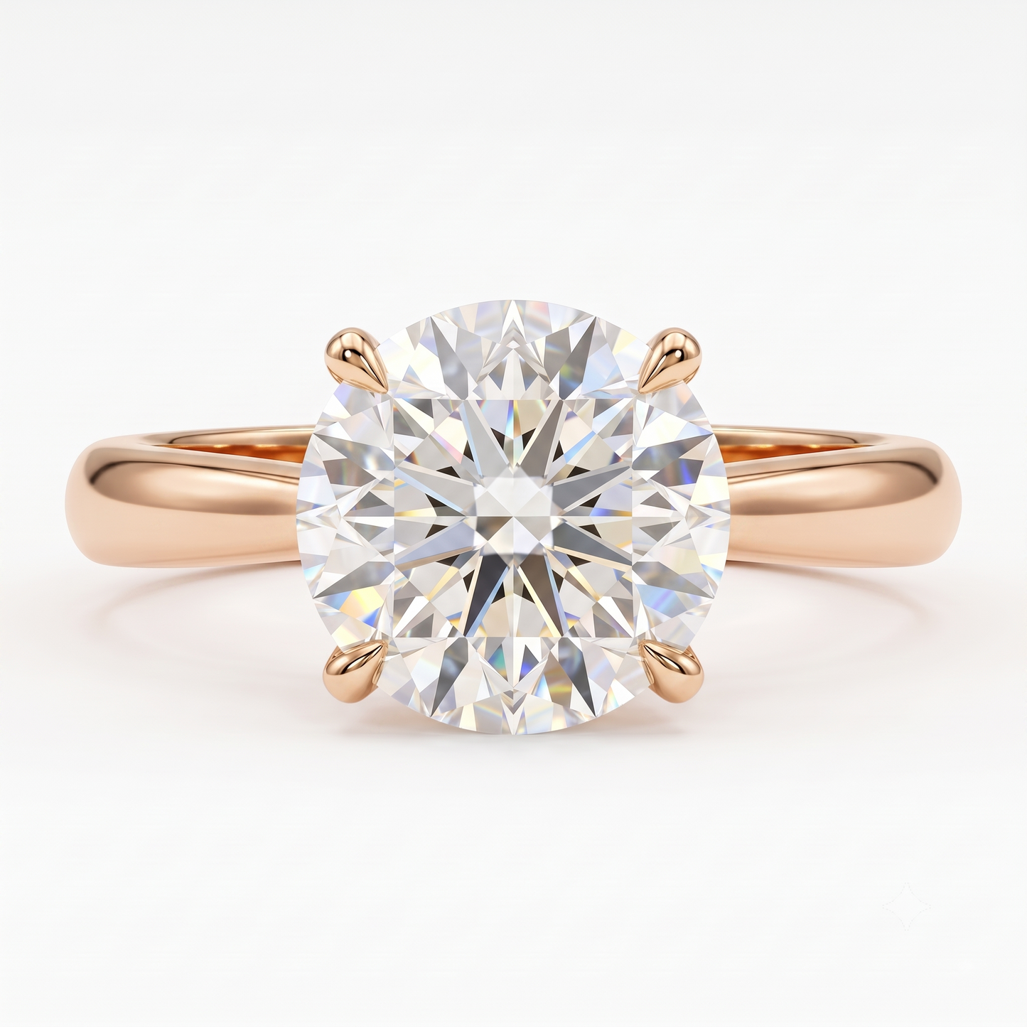 2.00ct Round Cut Lab Grown Diamond Solitaire Engagement Ring