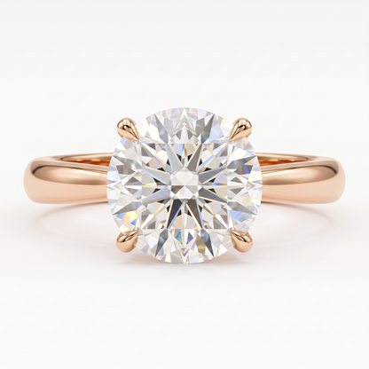 2.00ct Round Cut Lab Grown Diamond Solitaire Engagement Ring