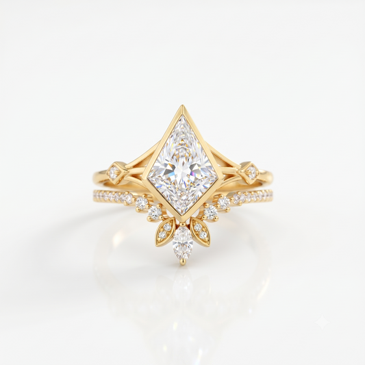 1.860ct Kite Cut Lab-Grown Engagement Ring