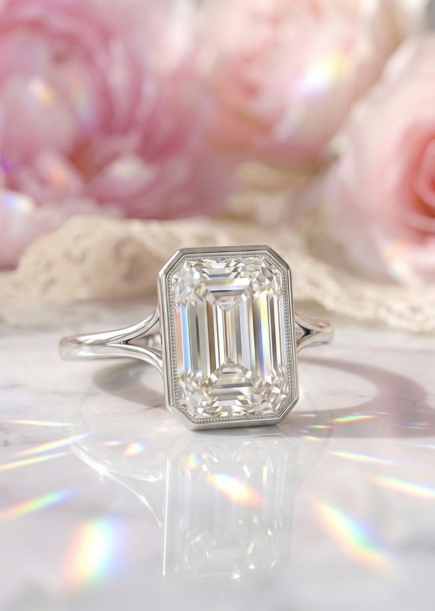 emerald cut engagement rings