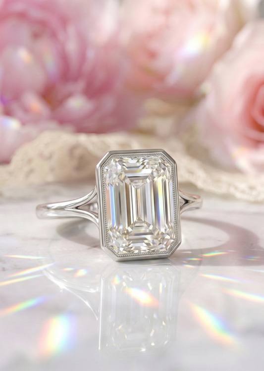 emerald cut engagement rings