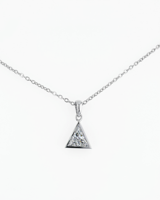trilliant diamond pendant​

