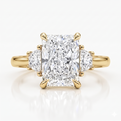 engagement ring with three stones