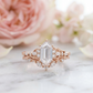 1.61 Ct Hexagon Lab Grown Diamond Engagement Ring Set