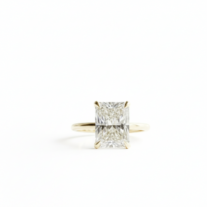 3Ct Radiant Cut Lab-Grown Engagement Ring Solitaire