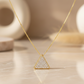 0.300 Ct Triangle Lab-Grown Diamond Necklace – 14K Gold Pendant