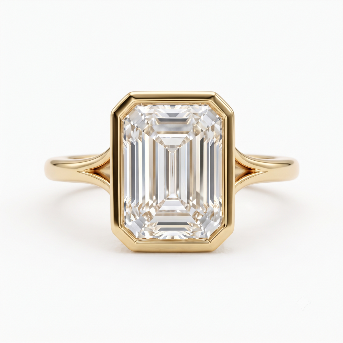 emerald cut real diamond ring​

