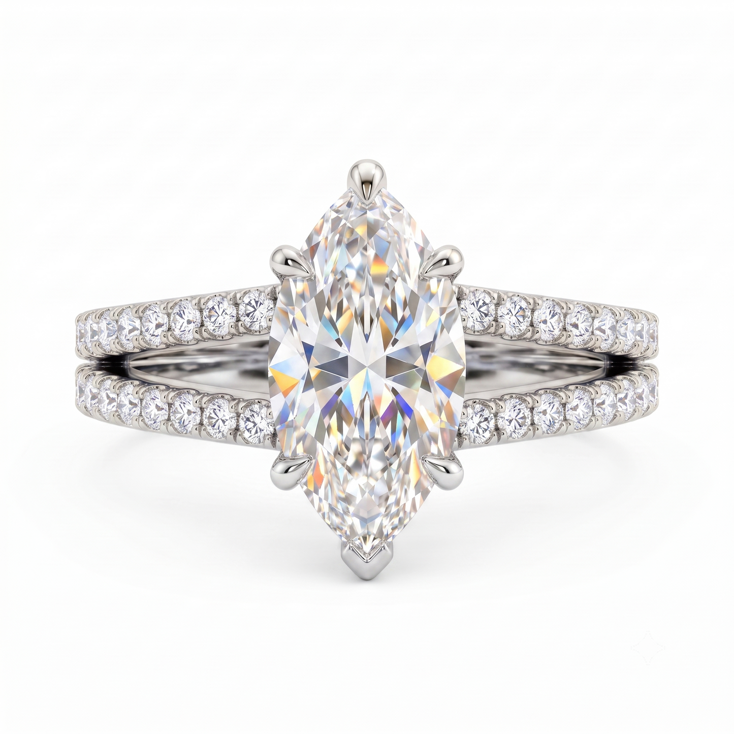 4.00ct Marquise cut Lab-Grown engagement ring