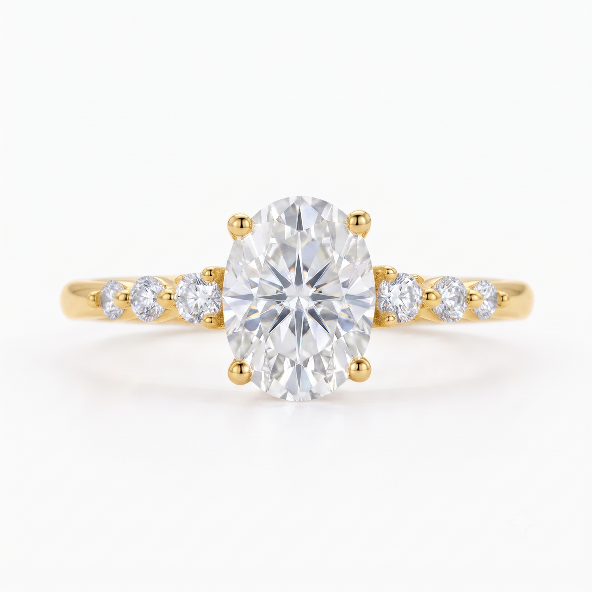 1.660CT Oval Lab Grown Diamond Engagement Ring