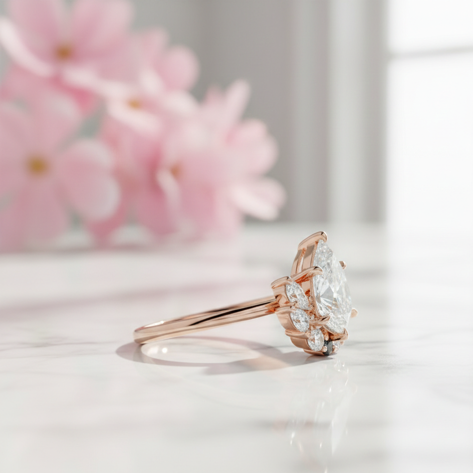 pear cut wedding ring​

