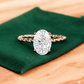 2.590 ct Oval cut Lab Grown Diamond Engagement Ring