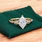 1.100 ct Marquise Lab Grown Diamond Engagement Ring