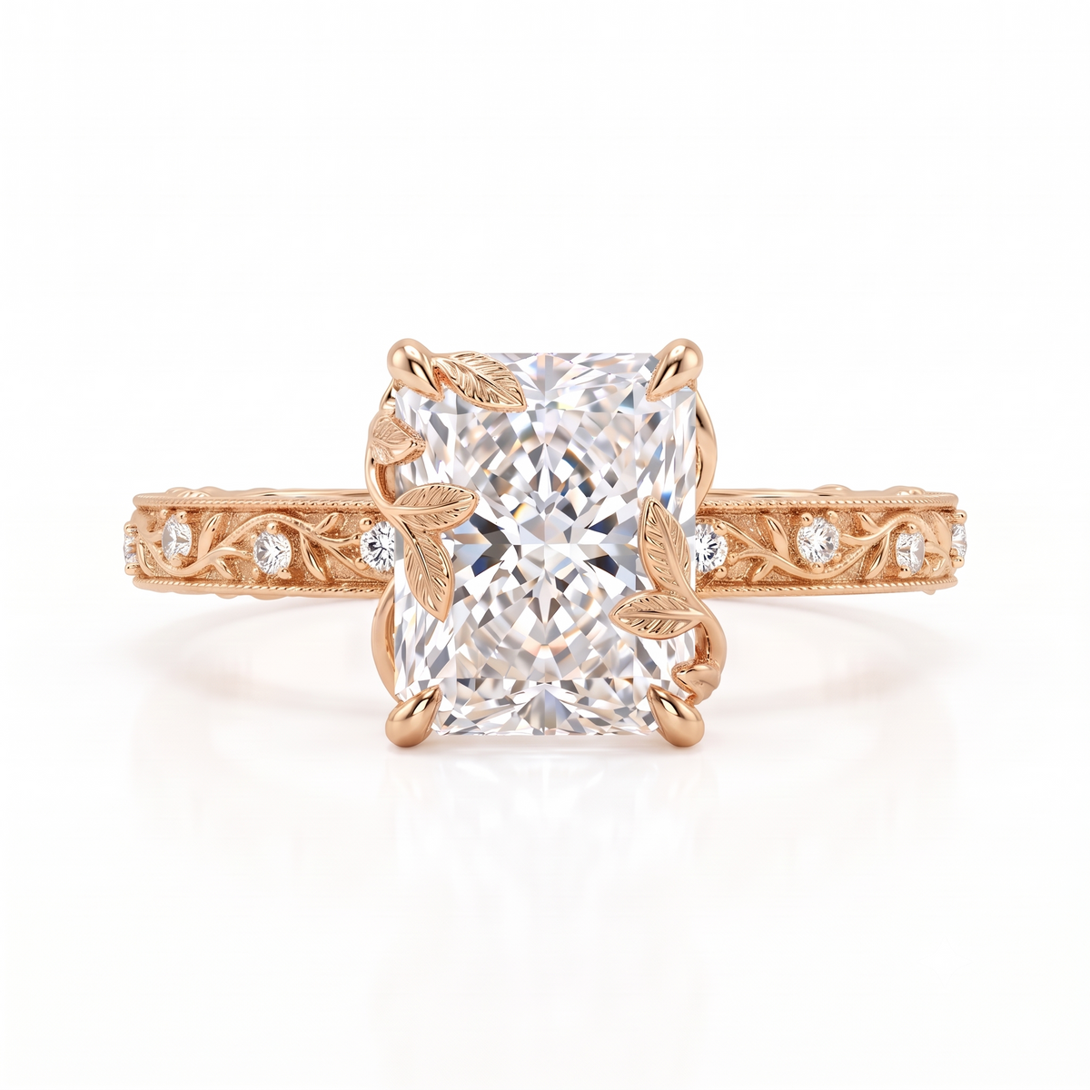 radiant cut diamond engagement rings​

